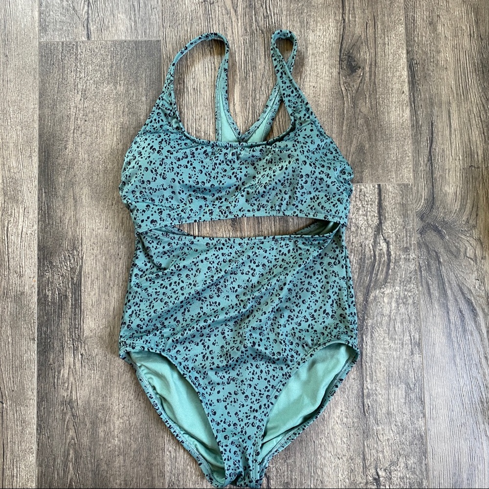 One piece cut out swimsuit